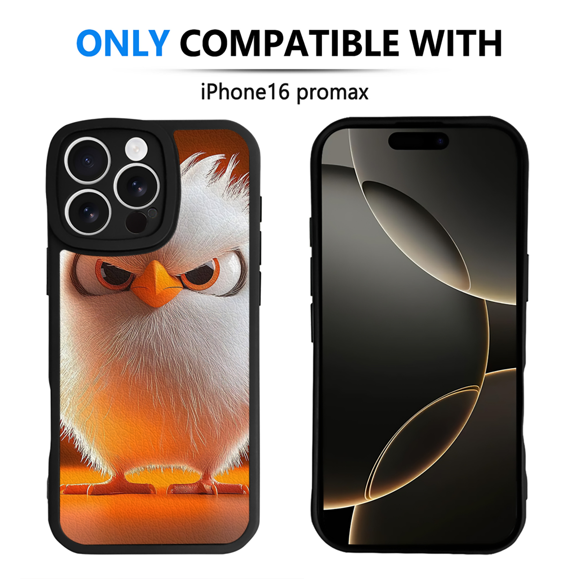 （画像用） Angry Birds アングリーバード 【iPhone 16シリーズ対応】シリコンスマホケース（レザー調） 材質：シリコン
